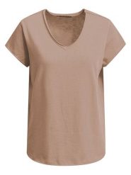 Smith & Soul Koszulka w kolorze jasnobrązowym rozmiar: XS. Brązowe koszulki damskie Smith & Soul, xs, bez wzorów, z bawełny, bez kołnierzyka, bez ramiączek. Za 78.99 zł.