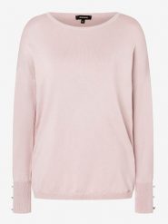 More & More Sweter w kolorze jasnoróżowym rozmiar: 40. Różowe swetry klasyczne damskie More & More, bez kołnierzyka. Za 112.45 zł.