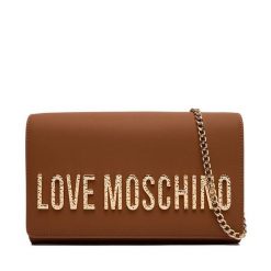 Torebka LOVE MOSCHINO. Brązowe torebki wieczorowe damskie Love Moschino, bez wzorów, bez dodatków. Za 579.99 zł.