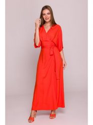 Stylove Sukienka w kolorze czerwonym rozmiar: S. Czerwone sukienki damskie Stylove, bez wzorów, z wiskozy, bez ramiączek. Za 224.52 zł.