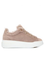 Max Mara Sneakersy Tmaxi1 2524766172650 Beżowy. Brązowe obuwie sportowe damskie Max Mara, ze skóry, bez zapięcia. Za 2,199.00 zł.