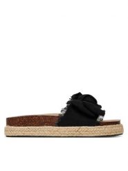 DeeZee Espadryle 92529 Czarny. Czarne espadryle damskie DeeZee, bez wzorów, z materiału, bez obcasa. Za 119.99 zł.