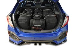 Torby Do Bagażnika Honda Civic Hatchback 2017-2021 4Szt Kjust. Czarne torby podróżne KJUST, bez wzorów, z kauczuku. Za 1,244.00 zł.