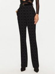 Elisabetta Franchi Spodnie materiałowe PA-051-47E2-V430 Czarny Regular Fit. Czarne spodnie materiałowe damskie Elisabetta Franchi, bez wzorów, z materiału. Za 1,019.00 zł.
