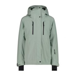 Kurtka narciarska damska CMP 34W3926. Czarne kurtki sportowe damskie CMP, na zimę, bez wzorów, bez kaptura. Za 559.99 zł.