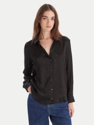 Marella Koszula Matita 2525116091 Czarny Regular Fit. Czarne koszule damskie Marella, bez wzorów, z syntetyku, bez kołnierzyka, bez ramiączek. Za 559.99 zł.
