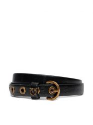 Pinko Pasek Damski Cuzco H2 Belt 20242 PLT01 103796 A1ZF Czarny. Czarne paski damskie Pinko, bez wzorów, ze skóry. Za 489.99 zł.