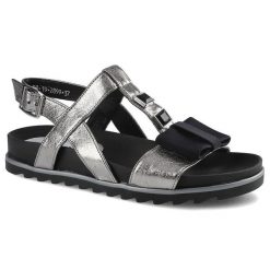 Szare Sandały Karino Damskie Eleganckie Buty. Szare sandały damskie Karino, bez wzorów, bez obcasa, bez zapięcia. Za 185.00 zł.