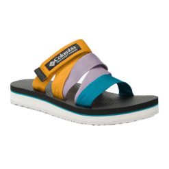 Klapki turystyczne damskie Columbia Alava Slide. Klapki damskie Columbia, bez wzorów, bez obcasa, bez zapięcia. Za 139.99 zł.