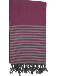 Samimi Chusta hammam w kolorze ciemnoczerwonym - 180 x 100 cm rozmiar: onesize. Czerwone chusty damskie Samimi, bez wzorów, z bawełny. Za 105.38 zł.