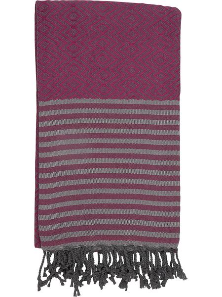 Samimi Chusta hammam w kolorze ciemnoczerwonym - 180 x 100 cm rozmiar: onesize. Różowe chusty damskie Samimi, bez wzorów, z bawełny. Za 90.95 zł.