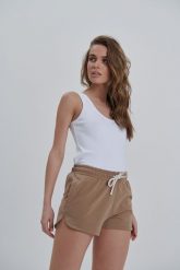 SPODENKI STELLA MACHIATTO L - Flawless. Spodenki sportowe damskie Flawless, l, bez wzorów, z bawełny, trekkingowe. Za 48.00 zł.