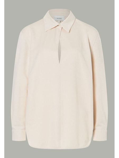 More & More Bluzka w kolorze kremowym rozmiar: 42. Brązowe bluzki damskie More & More, bez wzorów, bez kołnierzyka, bez ramiączek. Za 129.95 zł.