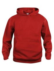 Clique Basic Hoody Junior bluza z kapturem czerwona – red. Czerwone bluzy damskie CLIQUE, bez wzorów, z bawełny, z kapturem. Za 144.85 zł.