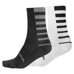 Skarpety Endura Coolmax Stripe 2 pary. Białe skarpetki damskie ENDURA, bez wzorów. Za 223.99 zł.