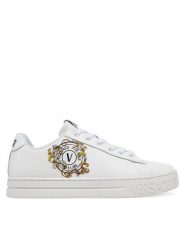 Versace Jeans Couture Sneakersy 78VA3SK3 Biały. Białe obuwie sportowe damskie Versace Jeans Couture, z jeansu, bez zapięcia. Za 499.99 zł.