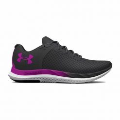 Obuwie do Biegania dla Dorosłych Under Armour Charged Breeze. Czarne obuwie sportowe damskie Under Armour, z materiału, bez zapięcia, do biegania. Za 454.00 zł.