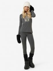 Super.natural Koszulka funkcyjna "Bearski" w kolorze szarym rozmiar: M. Szare koszulki damskie super.natural, m, bez wzorów, z wełny, bez kołnierzyka, bez ramiączek. Za 208.99 zł.