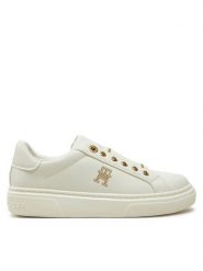 Tommy Hilfiger Sneakersy Low Cut Sneaker T3A9-33744-1355 S Biały. Białe buty sportowe dziewczęce Tommy Hilfiger, ze skóry, bez zapięcia. Za 209.99 zł.