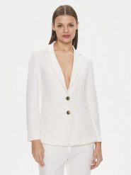 Marella Marynarka Lia 2413911024 Biały Regular Fit. Białe marynarki i żakiety damskie Marella, bez wzorów, z wiskozy. Za 829.99 zł.