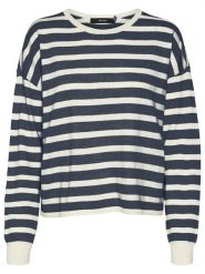 Vero Moda Sweter w kolorze czarno-kremowym rozmiar: M. Brązowe swetry klasyczne damskie Vero Moda, m, ze splotem, bez kołnierzyka. Za 48.28 zł.
