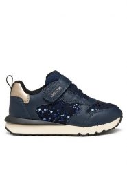 Geox Sneakersy J Fastics J46GZB 0BCBL C4256 M Granatowy. Niebieskie buty sportowe dziewczęce Geox, bez wzorów, z materiału, bez zapięcia. Za 199.99 zł.