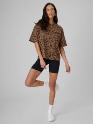 4F Legginsy krótkie z prążkowanej dzianiny damskie - czarne XS/S. Czarne legginsy damskie 4F, s, bez wzorów, z dzianiny. Za 69.99 zł.