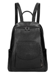 Wojas Skórzany plecak w kolorze czarnym - 28 x 32 x 14 cm rozmiar: onesize. Czarne plecaki Wojas, bez wzorów, z materiału. Za 372.45 zł.