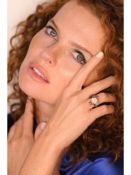 DIAMANTA Złoty pierścionek "Jardin anglais" z kamieniami szlachetnymi rozmiar: 56. Różowe pierścionki damskie DIAMANTA, z ametystem, złote. Za 2,022.99 zł.