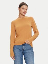 Armani Exchange Sweter 6DYM1J YME3Z 1788 Pomarańczowy Regular Fit. Brązowe swetry klasyczne damskie Armani Exchange, xl, z syntetyku, bez kołnierzyka. Za 289.99 zł.