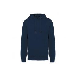 Ekologiczna bluza z kapturem Kariban French Terry. Niebieskie bluzy damskie KARIBAN, xl, bez wzorów, z bawełny, z kapturem. Za 247.00 zł.