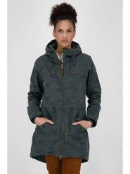 Alife and kickin kurtka zimowa "CharlotteAK" w kolorze khaki rozmiar: M. Brązowe kurtki damskie Alife and Kickin, na zimę, m, z aplikacjami, z puchu, bez kaptura. Za 346.99 zł.