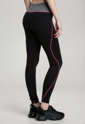 Czarno-Różowe Legginsy Sabrigoria. Czarne legginsy damskie Renee, l, bez wzorów, z jeansu. Za 44.99 zł.