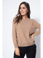 Perfect Cashmere Kaszmirowy sweter "Vanessa" w kolorze beżowym rozmiar: XXL. Brązowe swetry klasyczne damskie Perfect Cashmere, xxl, z kaszmiru, bez kołnierzyka. Za 352.21 zł.