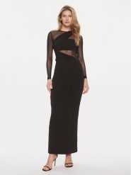 Marciano Guess Sukienka wieczorowa 4RGK1E 6230Z Czarny Slim Fit. Czarne sukienki damskie Marciano Guess, z aplikacjami, z syntetyku, wizytowe, bez ramiączek. Za 1,569.00 zł.