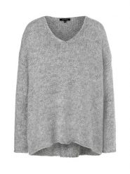 More & More Sweter w kolorze szarym rozmiar: 44. Szare swetry klasyczne damskie More & More, ze splotem, bez kołnierzyka. Za 127.35 zł.