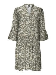 Vero Moda Sukienka w kolorze beżowo-brązowym rozmiar: XS. Brązowe sukienki damskie Vero Moda, bez wzorów, z materiału, bez ramiączek. Za 74.63 zł.