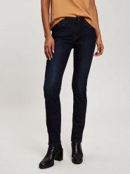 Cross Jeans Dżinsy - Slim fit - w kolorze granatowym rozmiar: W31/L32. Niebieskie jeansy damskie Cross Jeans, z podwyższonym stanem. Za 136.13 zł.
