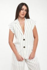 Kamizelka damska w paski LIU JO. Kamizelki damskie Liu Jo, bez wzorów, bez kaptura. Za 1,029.00 zł.