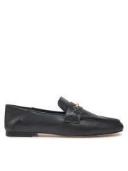 Michael Kors Mokasyny Lena Loafer 40R5LEFP1L Czarny. Czarne mokasyny damskie Michael Kors, ze lnu, bez obcasa. Za 679.99 zł.