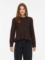 Vila Sweter w kolorze brązowym rozmiar: S. Brązowe swetry klasyczne damskie Vila, s, z wełny, bez kołnierzyka. Za 149.95 zł.