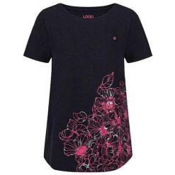 Damska koszulka LOAP Abana, S — krótkie rękawy, dekolt łódka. Czarne bluzki damskie ZSPORT, s, bez wzorów, bez kołnierzyka, bez ramiączek. Za 161.99 zł.