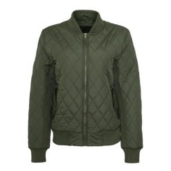 Kurtka Damska/pikowana Diamond Nylon. Zielone kurtki damskie Urban Classics, xs, bez wzorów, z nylonu, bez kaptura. Za 186.99 zł.
