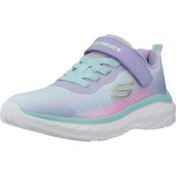 Buty SKECHERS BOUNDLESS COLOR BLITZ Niebieski. Niebieskie obuwie trekkingowe damskie Skechers, z syntetyku, bez zapięcia. Za 195.99 zł.