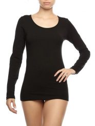 COTONELLA Koszulka w kolorze czarnym rozmiar: L. Czarne bluzki damskie Cotonella, l, bez wzorów, bez kołnierzyka, bez ramiączek. Za 37.12 zł.