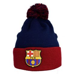 Czapka FC Barcelona beanie Junior- oficjalna licencjonowana. Niebieskie czapki damskie FC BARCELONA, bez wzorów. Za 79.00 zł.
