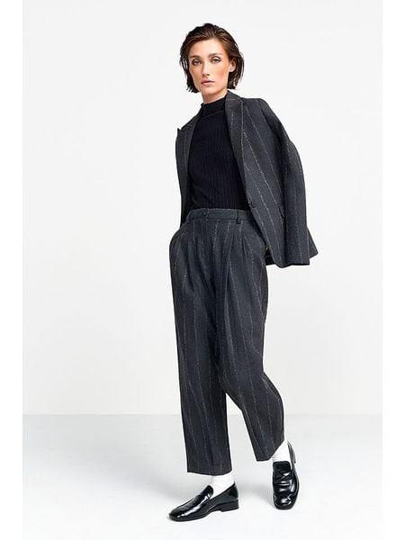 Rich & Royal Koszulka w kolorze czarnym rozmiar: XL. Czarne koszulki damskie Rich & Royal, xl, bez wzorów, prążkowane, bez kołnierzyka, bez ramiączek. Za 152.99 zł.