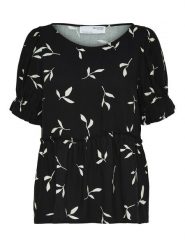 SELECTED FEMME Bluzka "Ilva" w kolorze czarnym rozmiar: 36. Czarne bluzki damskie Selected Femme, bez wzorów, z wiskozy, bez kołnierzyka, bez ramiączek. Za 57.33 zł.