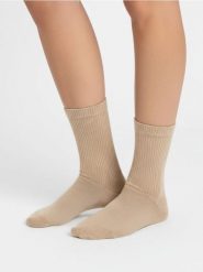 Prążkowane skarpetki 2 pack - wielobarwny. Skarpetki damskie Sinsay, bez wzorów, prążkowane. Za 15.99 zł.