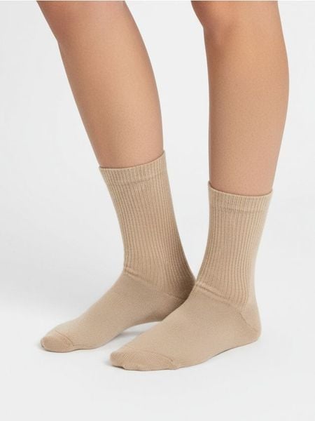 Skarpetki z domieszką wełny 2 pack - wielobarwny. Skarpetki damskie Sinsay, bez wzorów, z wełny. Za 15.99 zł.